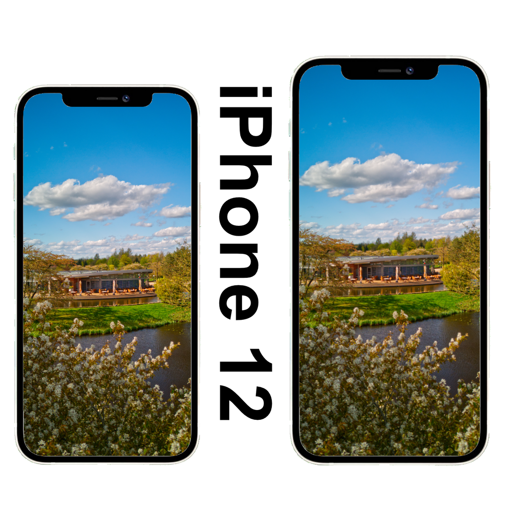 Restaurant Frühling versteckt hinter Bäumen Park der Gärten Wallpaper iPhone
