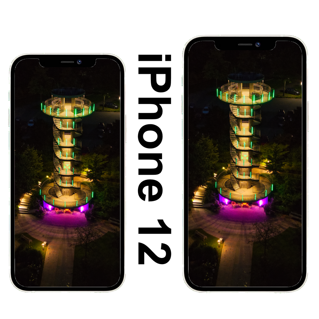 Illumination Aussichtsturm Park der Gärten wallaper iPhone