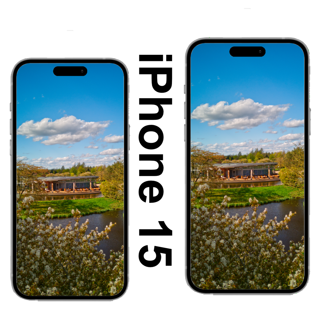 Restaurant Frühling versteckt hinter Bäumen Park der Gärten Wallpaper iPhone