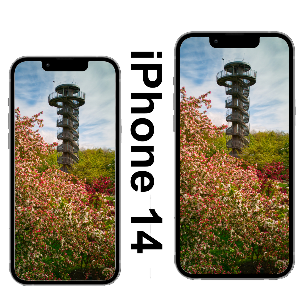 Aussichtsturm Zierapfel Nah Park der Gärten Wallpaper iPhone