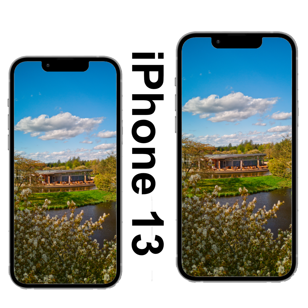 Restaurant Frühling versteckt hinter Bäumen Park der Gärten Wallpaper iPhone