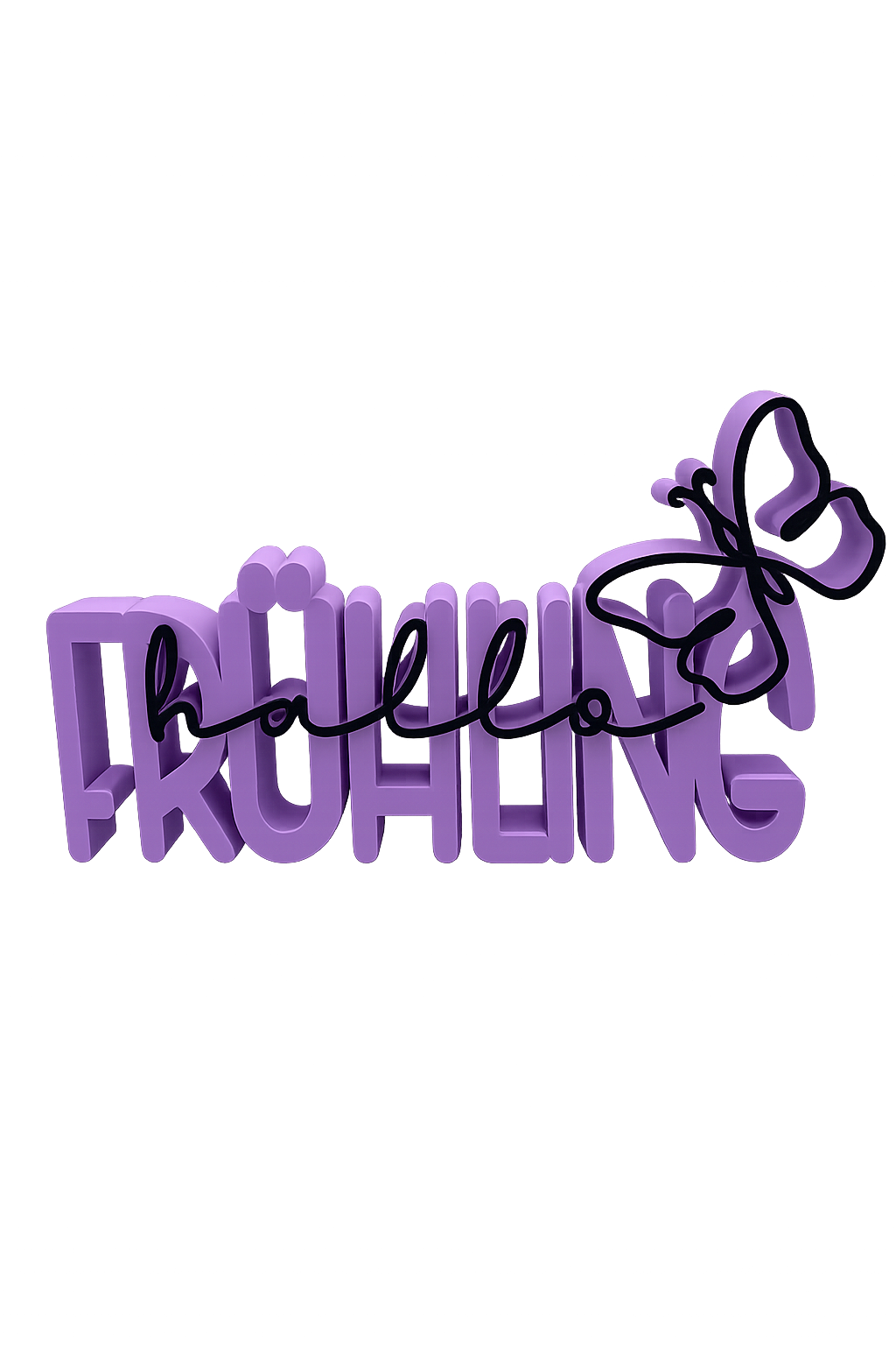 Hallo Frühling Schmetterling